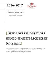 licence et master PDF - 1 - UFR Sciences Humaines et Arts