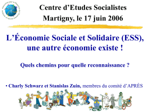 L`Économie Sociale et Solidaire (ESS) - APRES-GE