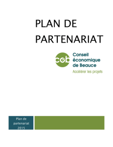 plan de partenariat - Conseil économique de Beauce