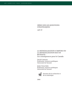 LA MONDIALISATION S`IMPOSE OU LA MONDIALISATION BAT EN