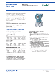 Spécifications Générales