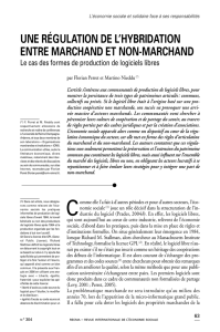 une régulation de l`hybridation entre marchand et non
