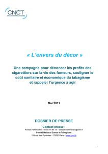 dossier de presse - Alliance contre le tabac