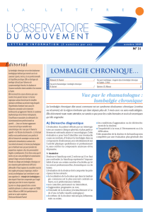 Lombalgie chronique… - bienvenue sur le site de l`amiform