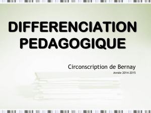 Différenciation - Circonscription de Bernay