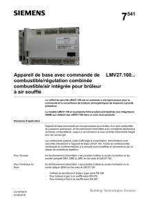 7541 Appareil de base avec commande de combustible/régulation