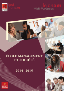 école management et société 2014 - 2015
