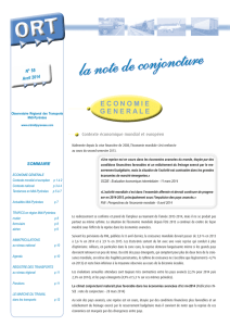 la note de conjoncture