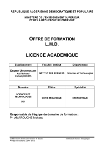 offre de formation lmd licence academique