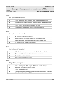 Concepts de la programmation orientée objet et UML - e