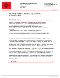 JOURNAL DE MES VACANCES 2