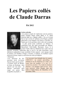 Les Papiers collés de Claude Darras