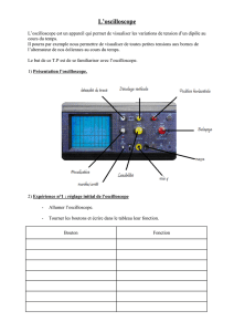 T.P :L`oscilloscope