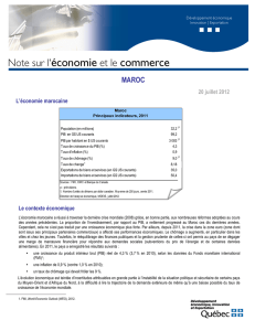 Note sur l`économie et le commerce du Maroc (Version PDF)