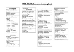 cycle études_type court