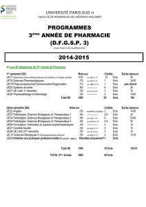 PROGRAMME COMPLET 3eme ANNEE 2014-2015