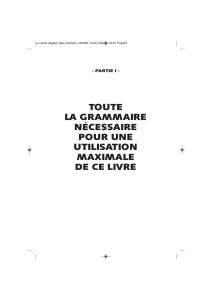 toute la grammaire nécessaire pour une utilisation maximale de ce