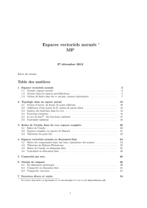 Espaces vectoriels normés MP