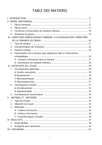 table des matieres - Faculté de Médecine et de Pharmacie Fès