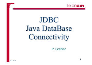 JDBC - Java au Cnam