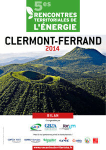 clermont-ferrand 2014 - Rencontres Territoriales de l`Energie