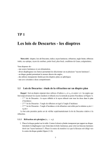 Les lois de Descartes