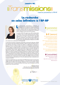 La recherche en soins infirmiers à l`AP-HP