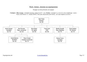 Organigramme