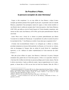 De Proudhon à Pétain, le parcours européen de Jean Hennessy1