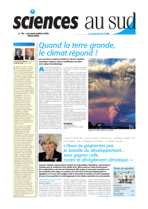 Sciences au Sud N°79 - Interview de Laurence Tubiana