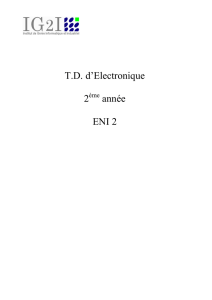 TD d`Electronique 2 année ENI 2