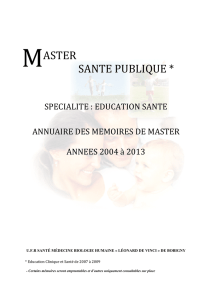 aster sante publique - Ent Paris 13