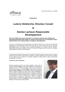 Ludovic Delaherche, Directeur Conseil et Damien