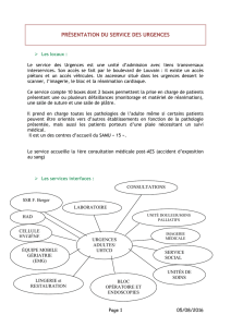 Livret d`accueil Urgences