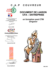 CAP Couvreur post CTM - Académie de Strasbourg