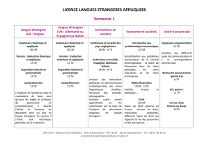 Licence LEA 2012-2013