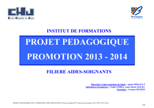 projet pédagogique - BIENVENUE à l`IFAAS de JOIGNY