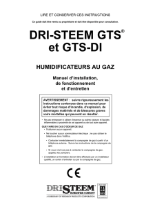 DRI-STEEM GTS et GTS-DI