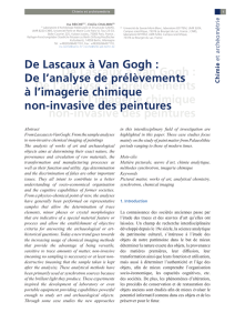 De Lascaux à Van Gogh : De l`analyse de prélèvements à l`imagerie