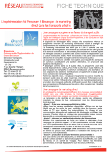 L`expérimentation Ad Personam à Besançon : le marketing direct