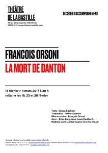 FRANCOIS ORSONI LA MORT DE DANTON