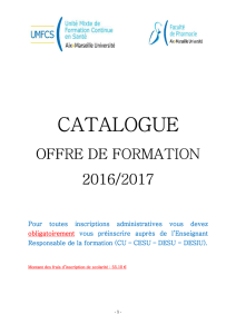 catalogue de formation 2016-2017