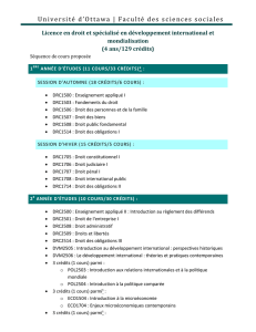 Licence en droit (LL.L) - Faculte des sciences sociales