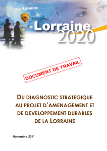 DU DIAGNOSTIC STRATEGIQUE AU PROJET D`AMENAGEMENT