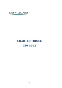 Charte éthique GDF SUEZ