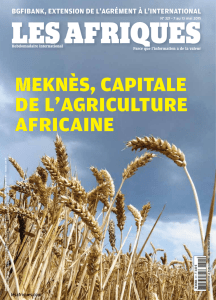 MEKNÈS, CAPITALE DE L`AGRICULTURE AFRICAINE