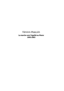 La marche vers l`égalité au Maroc 1993-2003