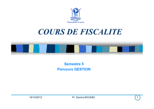 cours de fiscalite
