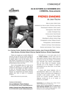 frères ennemis - Compagnie Les Célébrants