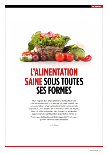 l`alimentation sainesous toutes ses formes